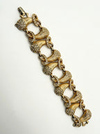 Vintage Elsa Schiaparelli Crystal Cornucopia Bracelet