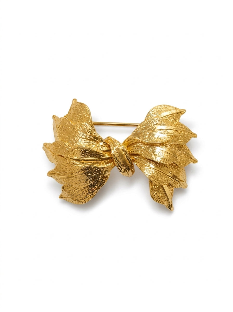 Ivy Bow Brooch