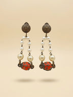 Moschino Vintage Ladybug Earrings – Pearls & Playful Charm – view 7