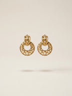 Vintage Christian Dior Round Faux Pearl Clip Earrings – view 5