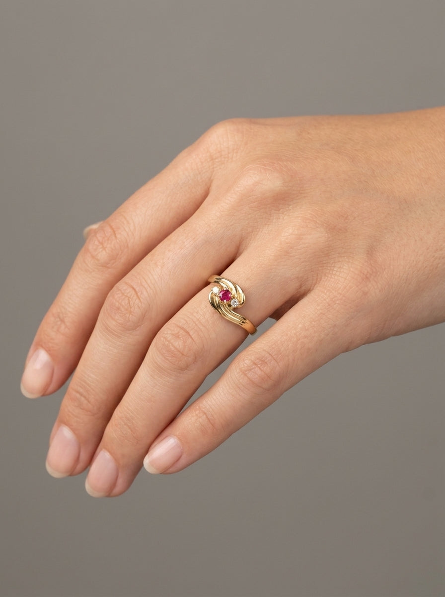 Ruby Swirl Ring