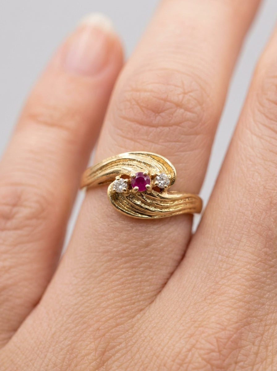 Ruby Swirl Ring