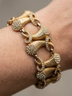 Vintage Elsa Schiaparelli Crystal Cornucopia Bracelet – view 3