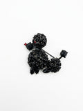 Vintage Black Poodle Brooch