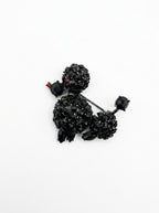 Vintage Black Poodle Brooch