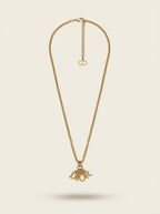 Vintage Christian Dior ketting in goudkleur met bedelhanger