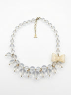 Lanvin – Vintage transparante statement-ketting met strikdetail