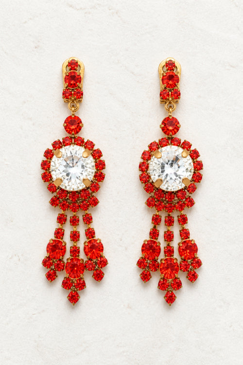 Austrian Crystal Clip Earrings