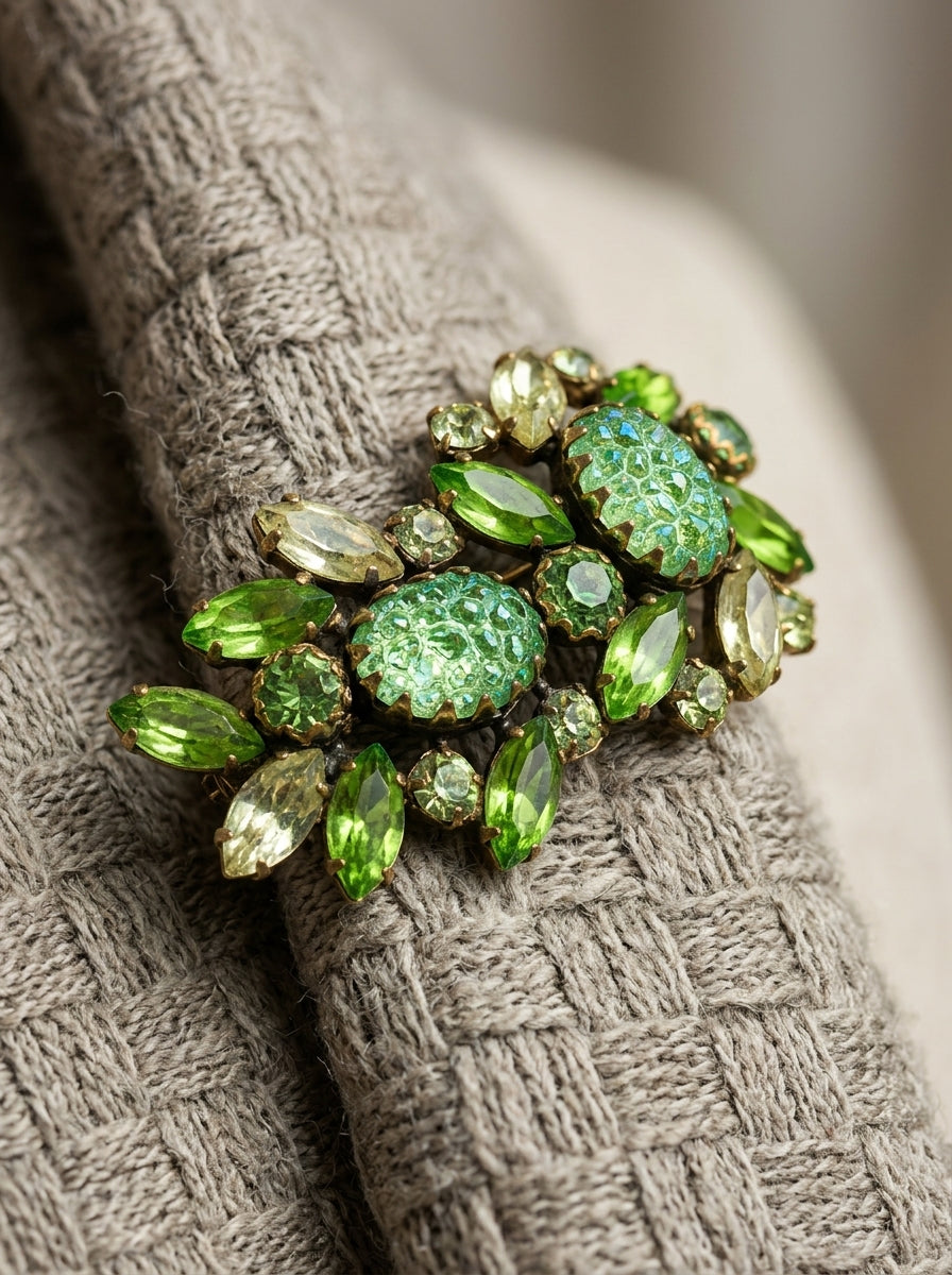 Vintage Elsa Schiaparelli 1950s 'Lava' Rock Brooch – view 2