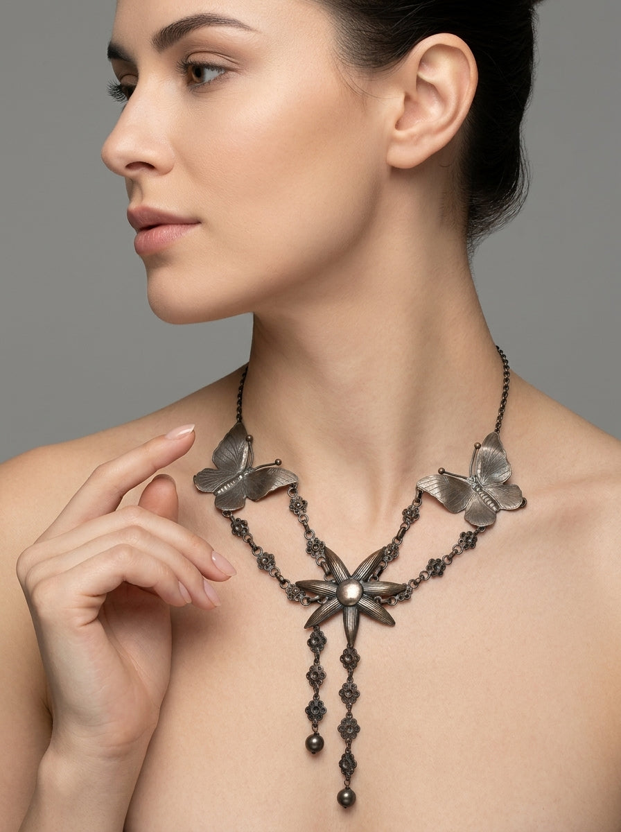 Vintage Moschino XL Butterfly Necklace – view 2