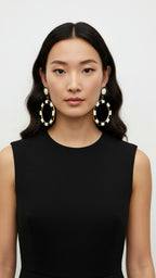 Moschino – Round Statement Earrings, vintage 1980s–1990s – view 2
