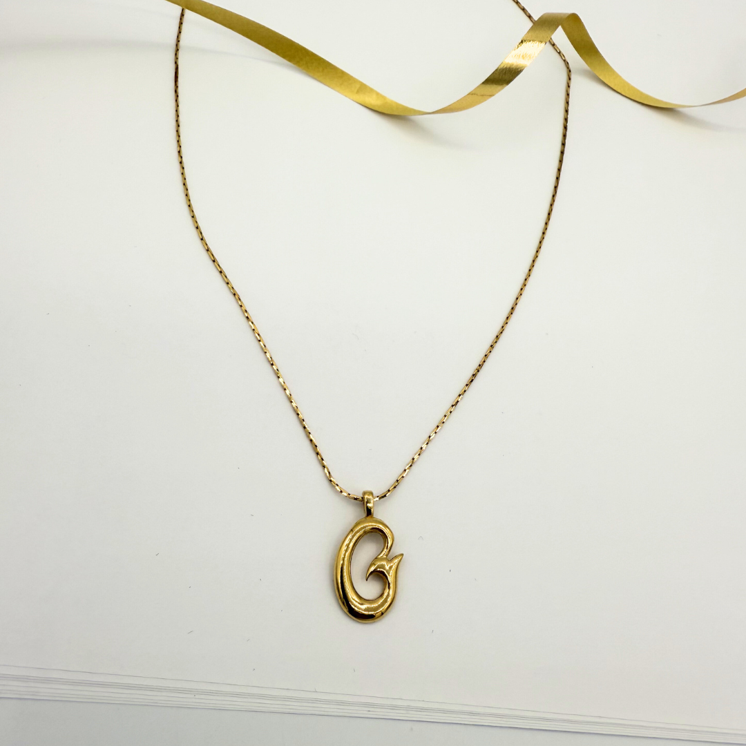 Vintage Givenchy Modernist G-Logo Necklace