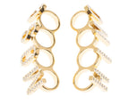 Vintage Moschino Chunky Logo Crystal Knuckle Ring Set – view 5