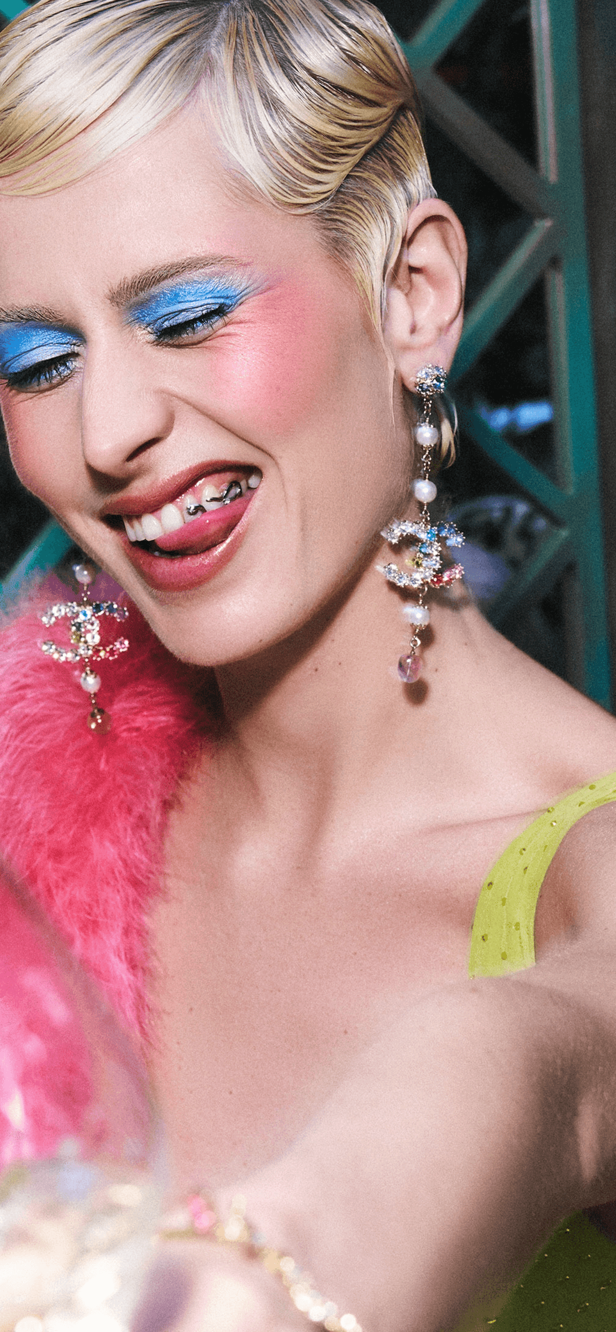Vintage Chanel CC Chandelier Earrings – view 2