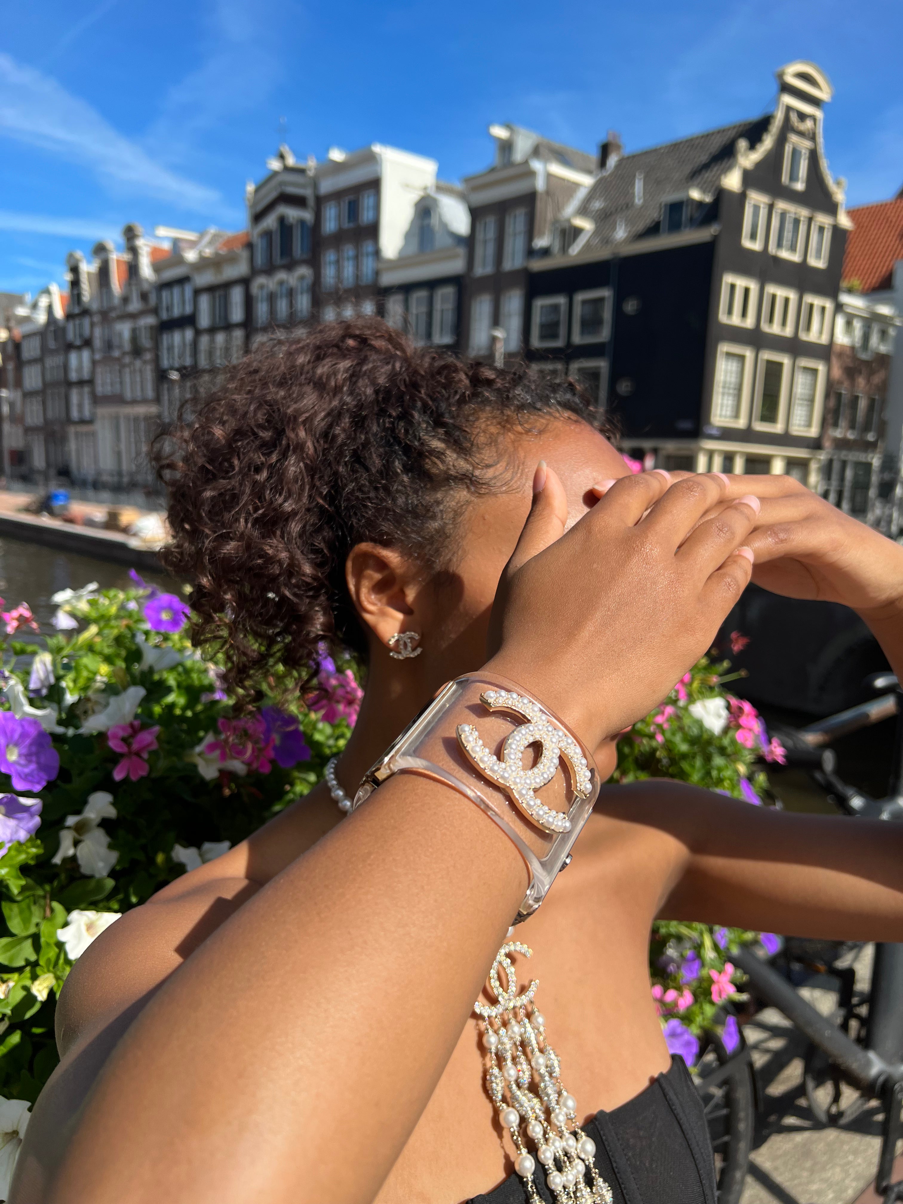 Vintage Chanel Pearl Cuff – view 2
