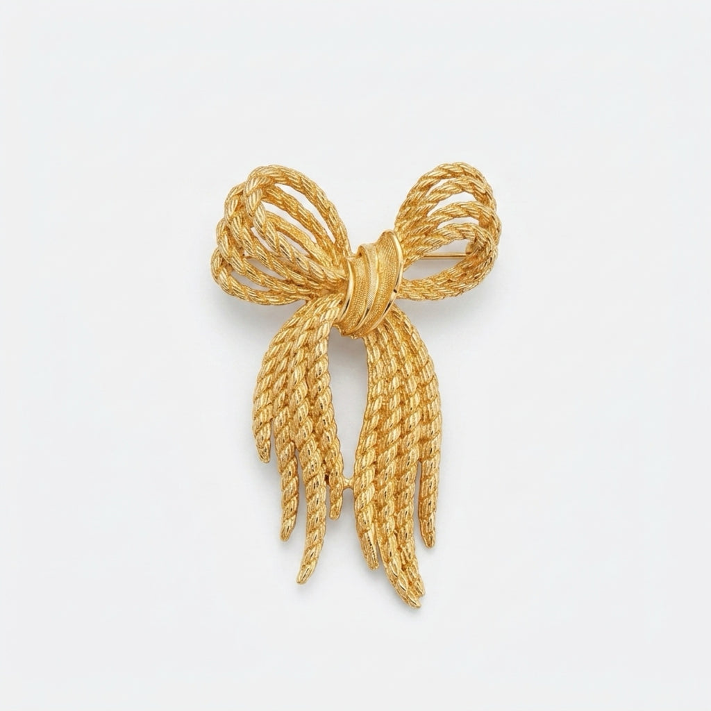 Camélia Bow Brooch