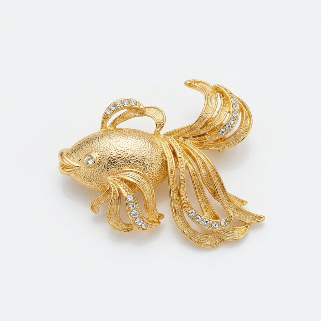 Iris Fish Brooch