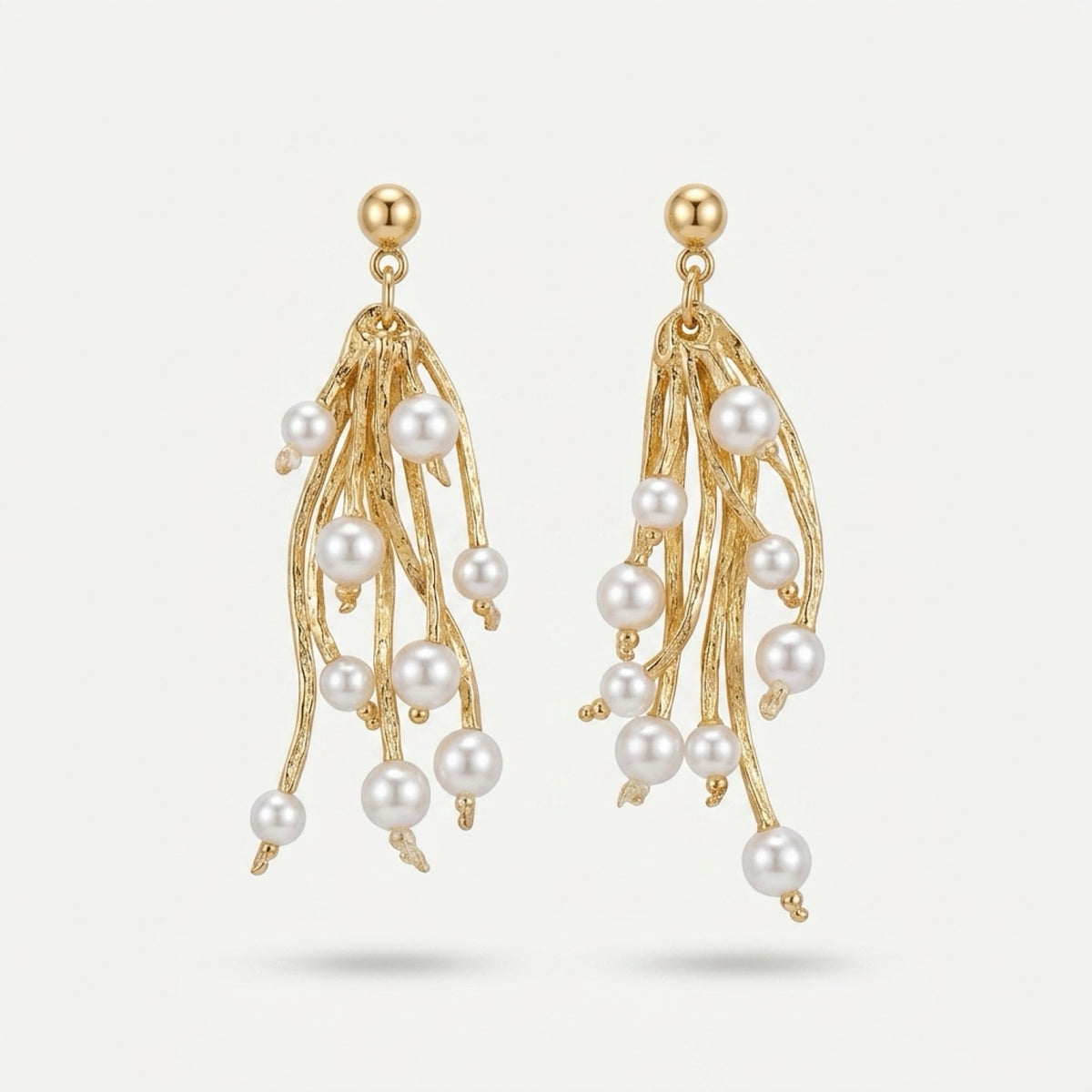 Galaxy Pearl Cascade Earrings