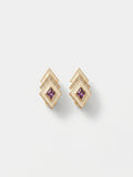 Christian Dior Geometric Crystal Clip-On Earrings