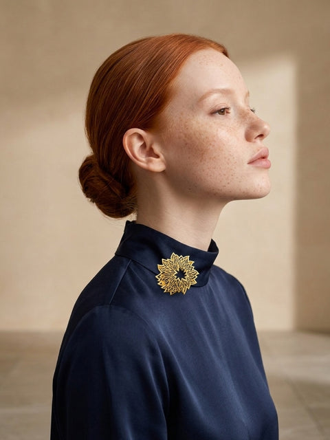 Trifari XL Sunflower Statement Brooch