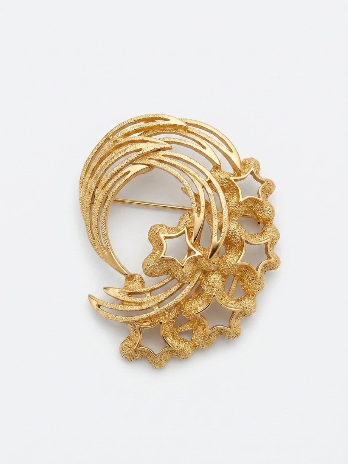 Monet XL Celestial Star Statement Brooch