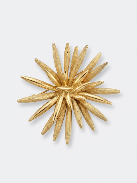 Marcel Boucher Gold-Tone Starburst Brooch (1961)