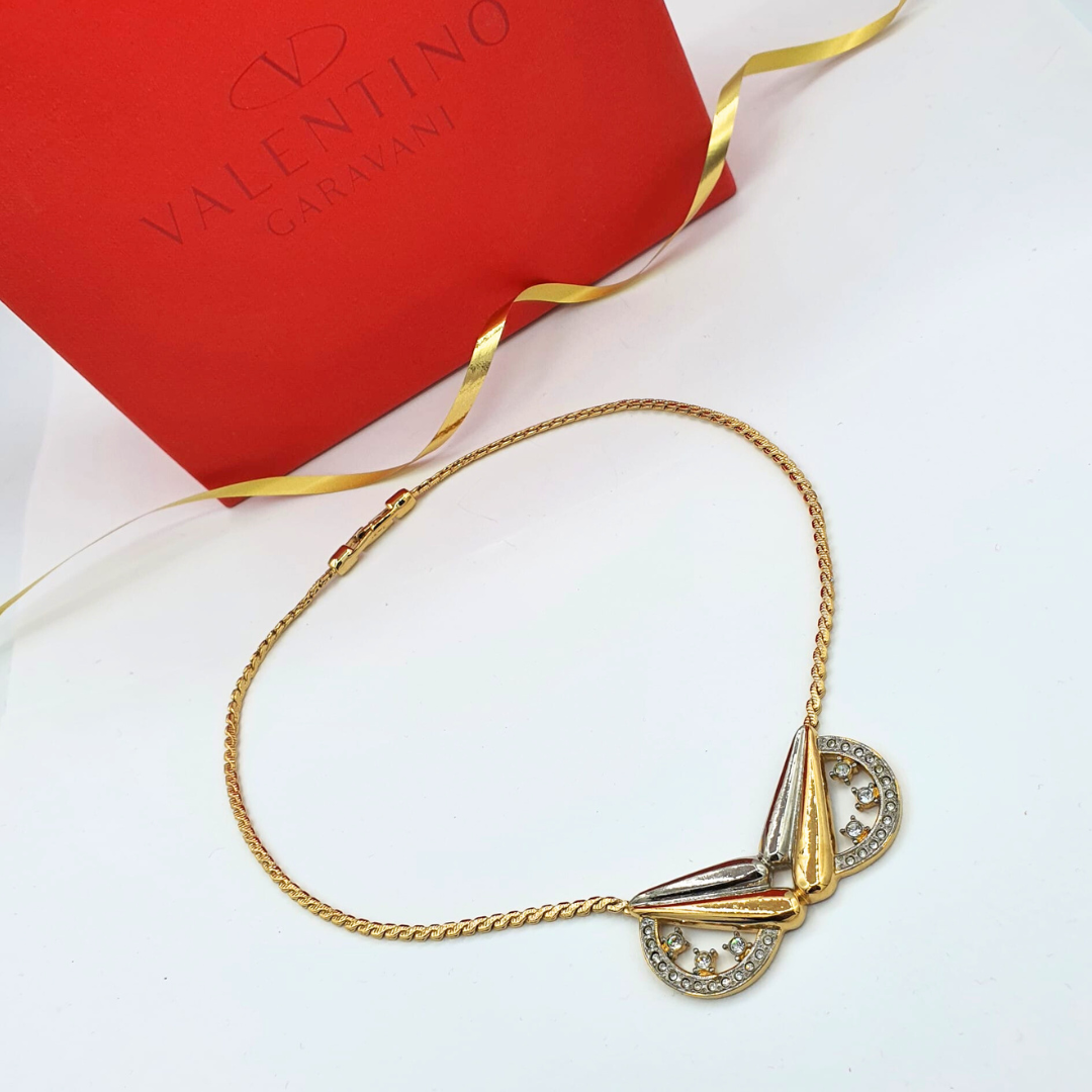 Vintage Valentino Geometric Necklace