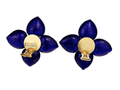 Moschino Flower Clip On Earrings