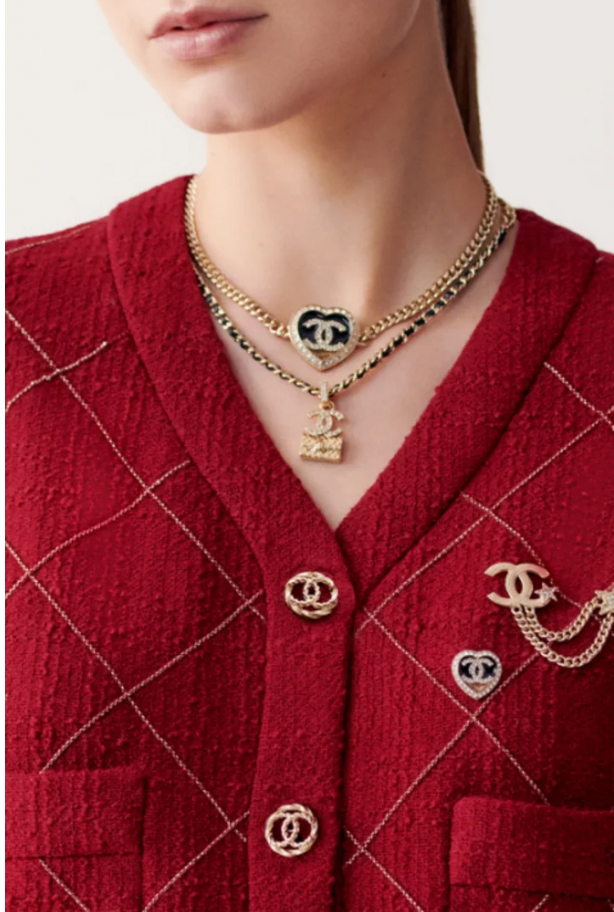 Vintage Chanel Brooch CC Logo & Star – view 2