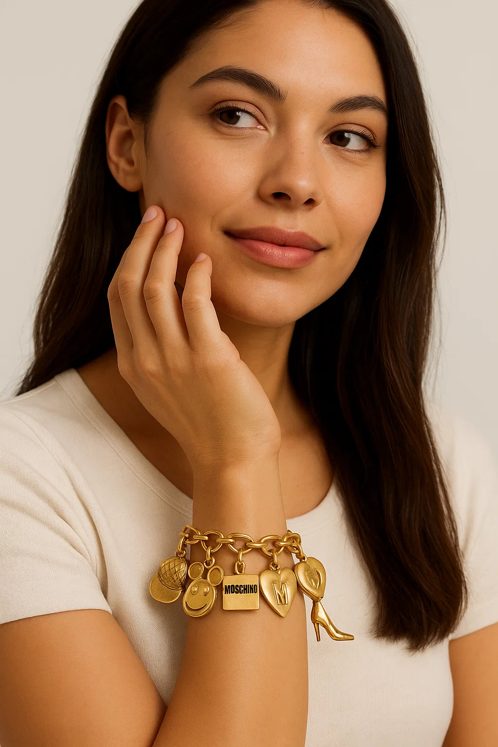 Vintage Moschino Charm Chain Bracelet – view 2
