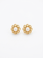 Astree Pearl Flower Earrings