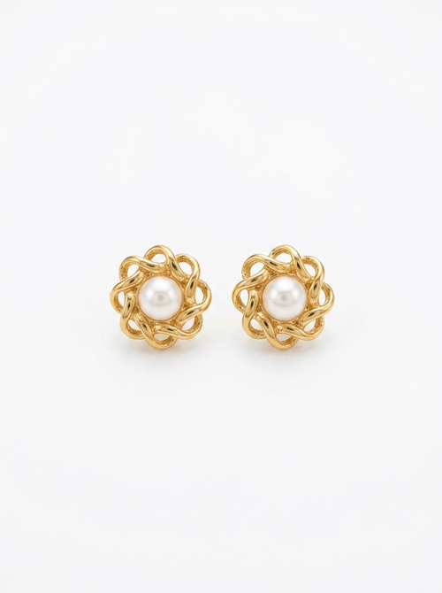 Astree Pearl Flower Earrings