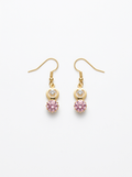 Aurora Crystal Cluster Earrings (pink)