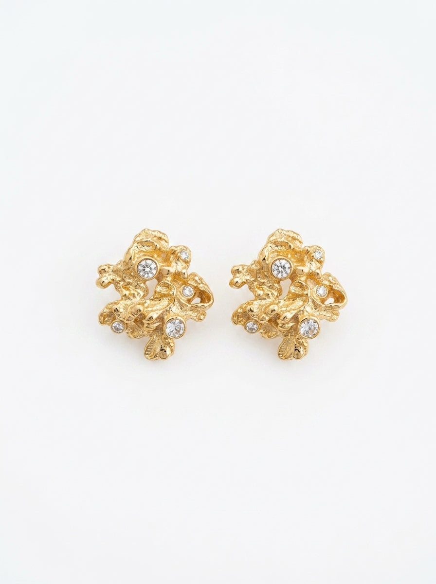 Brutalist Crystal Earrings