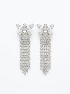 Butterfly Fringe Earrings (silver)