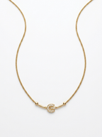 Croissant Crystal Necklace