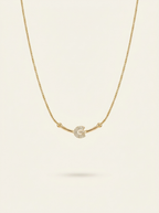 Croissant Crystal Necklace