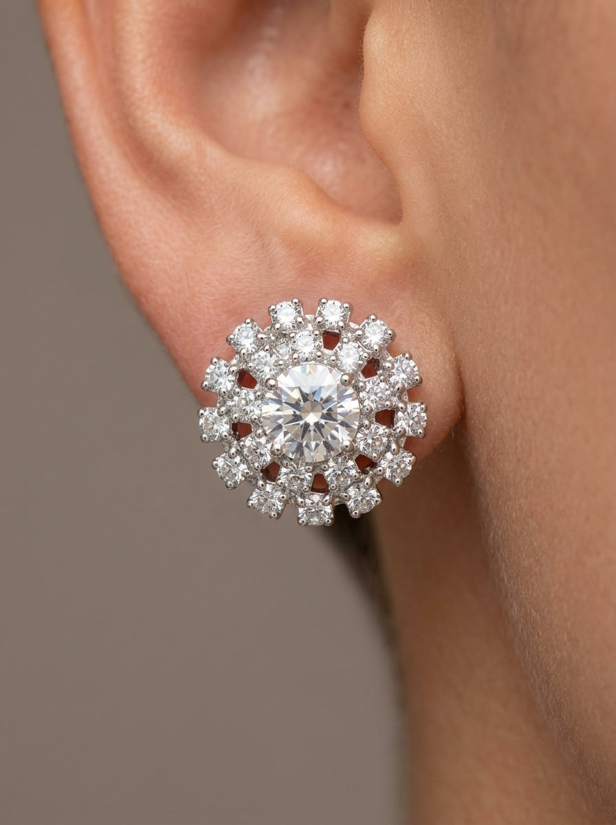 Crystal Daisy Earrings