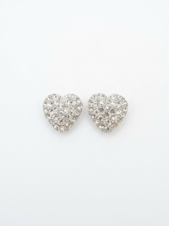 Crystal Heart Earrings
