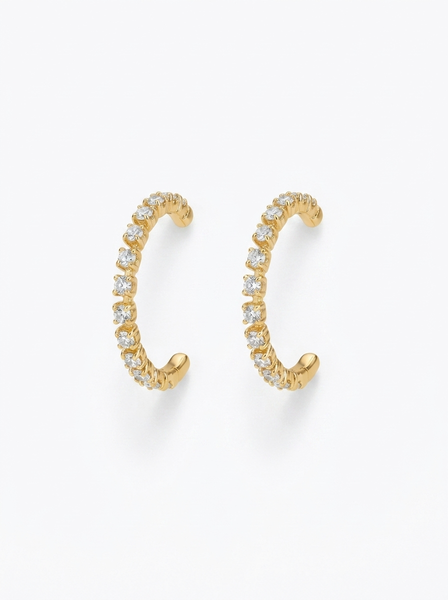Crystal Hoop Earrings