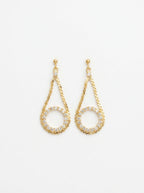Crystal Pear Earrings