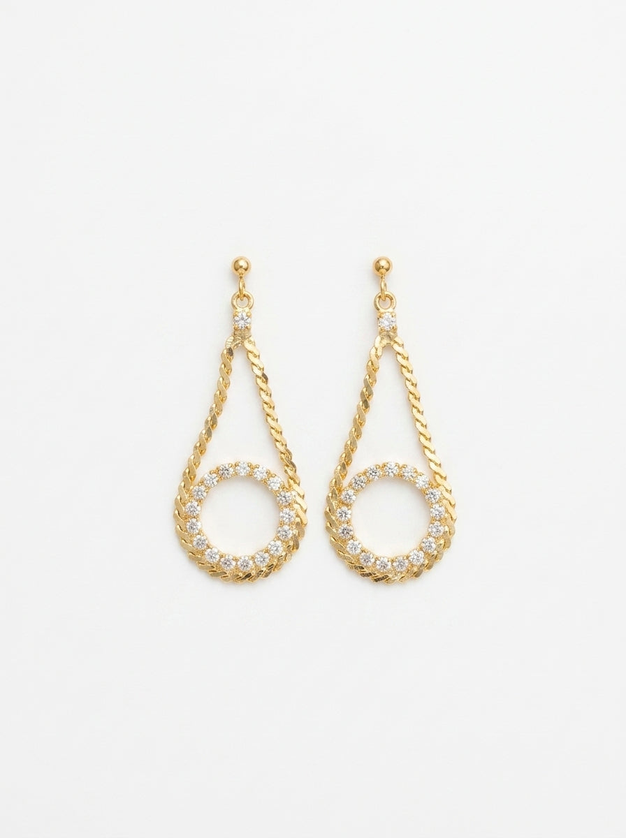 Crystal Pear Earrings