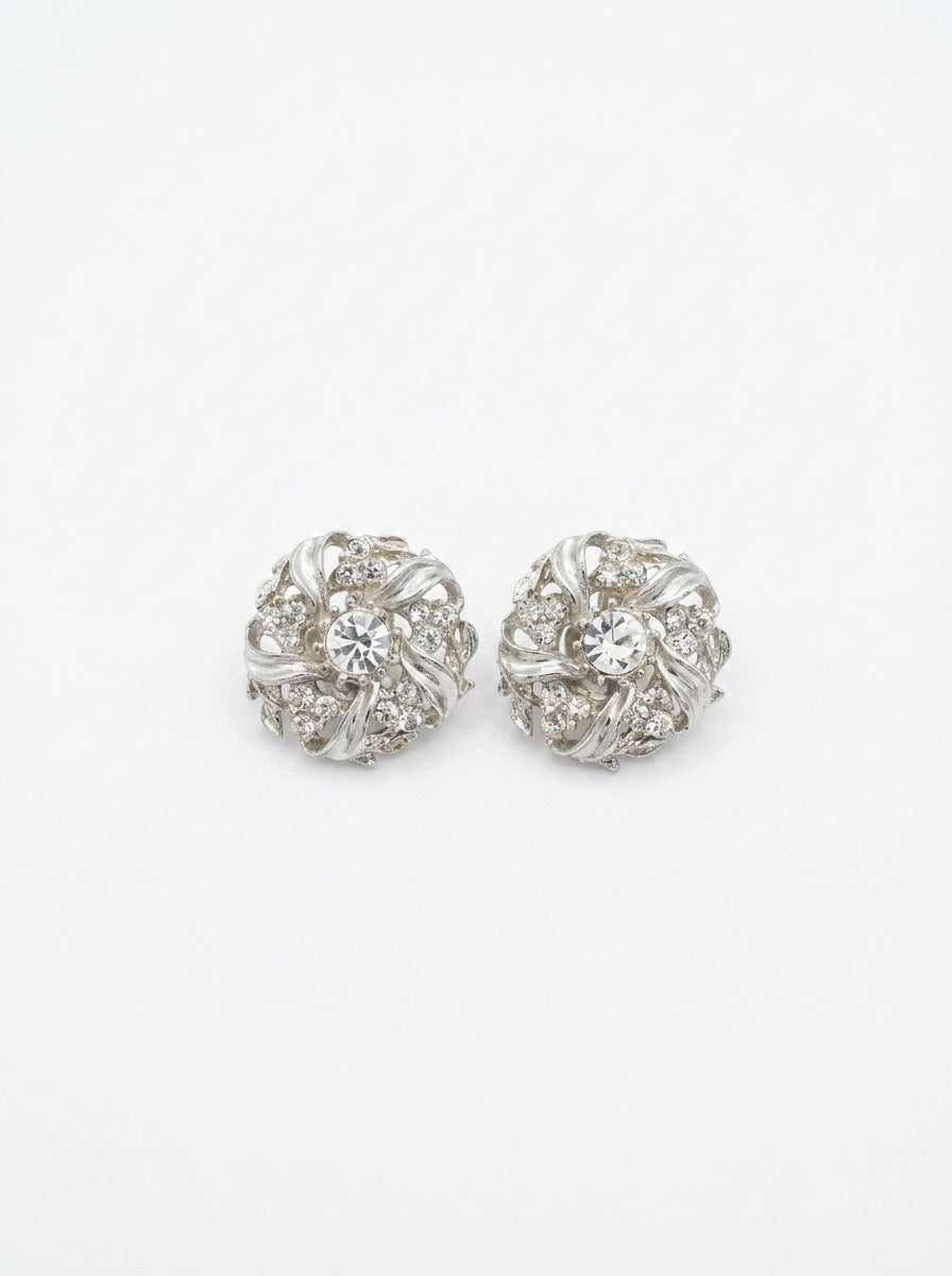 Crystal Rosette Earrings