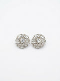 Crystal Rosette Earrings