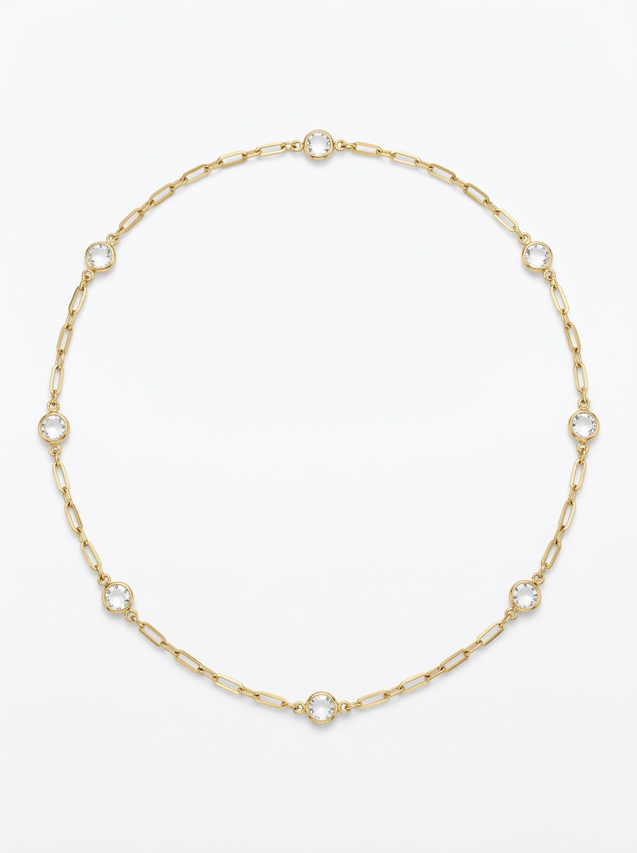 Crystal Sautoir Necklace