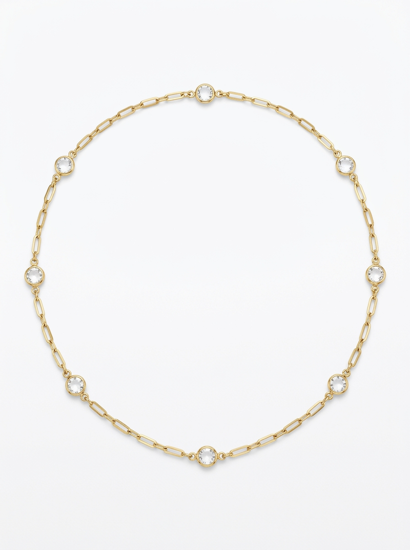 Crystal Sautoir Necklace