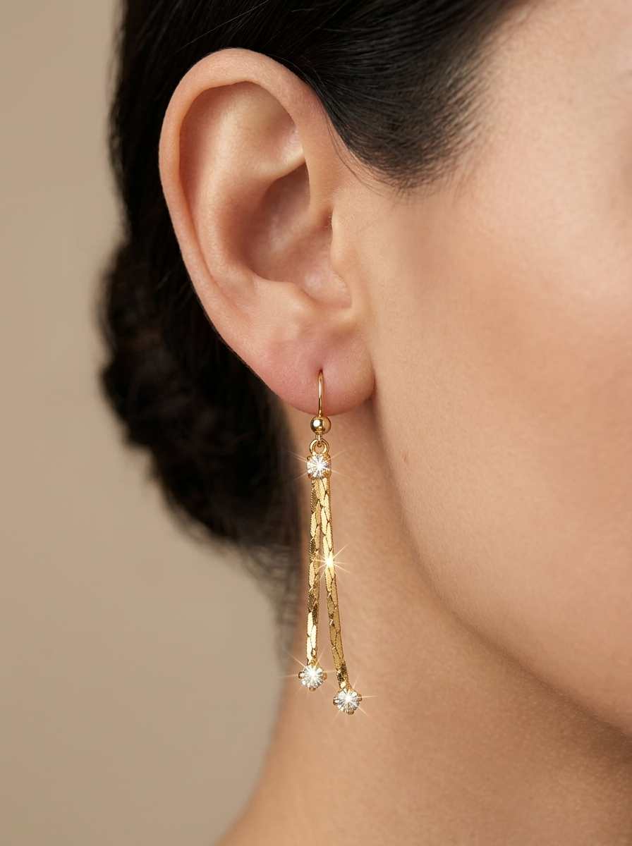 Crystal String Earrings