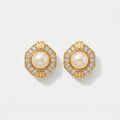 Dawn Pearl Halo Earrings