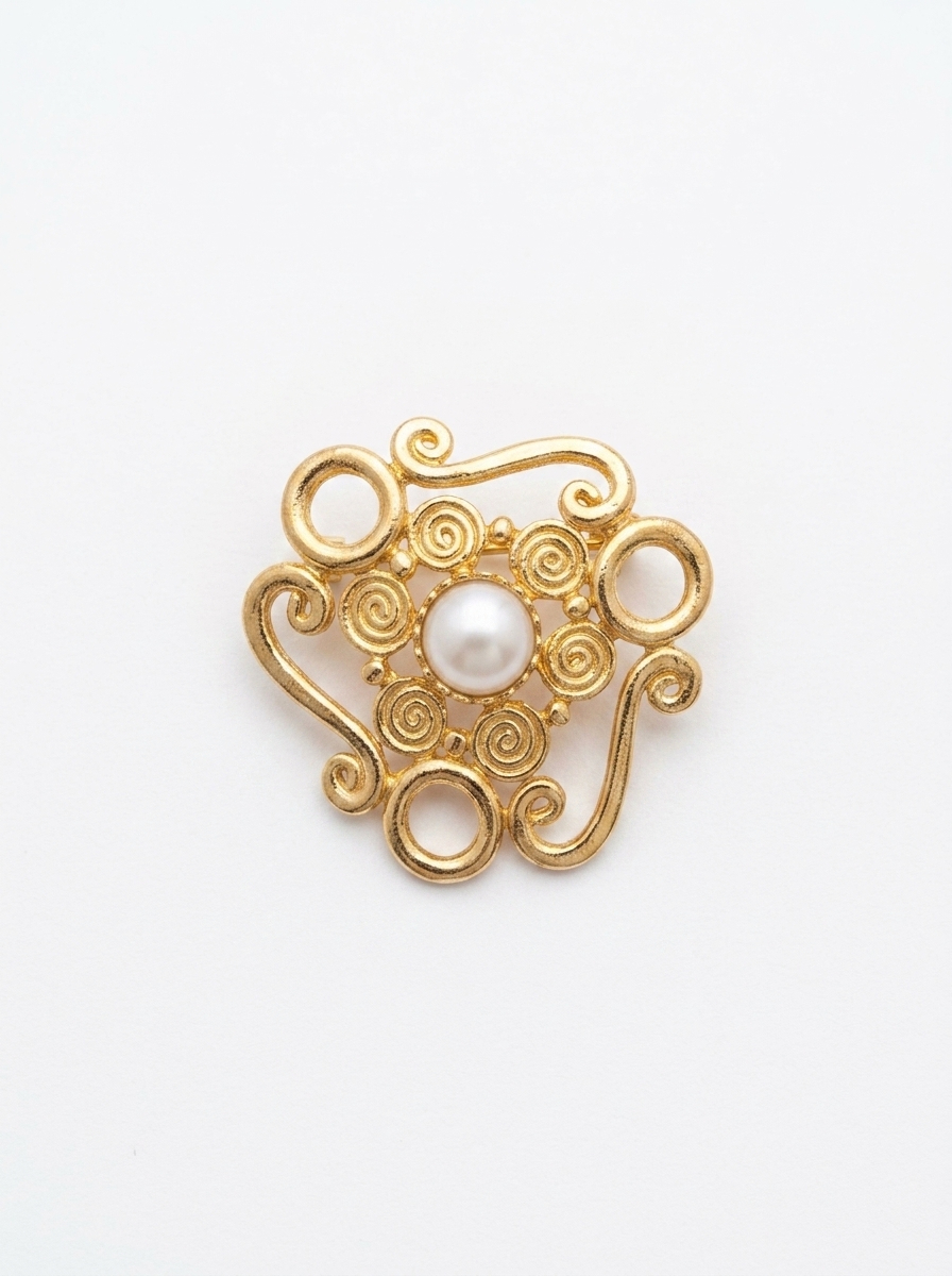 Filigrane Opal Brooch