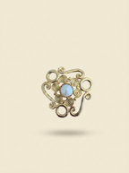Filigrane Opal Brooch